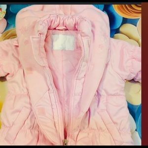 Vintage Pink Winter Snow Suite